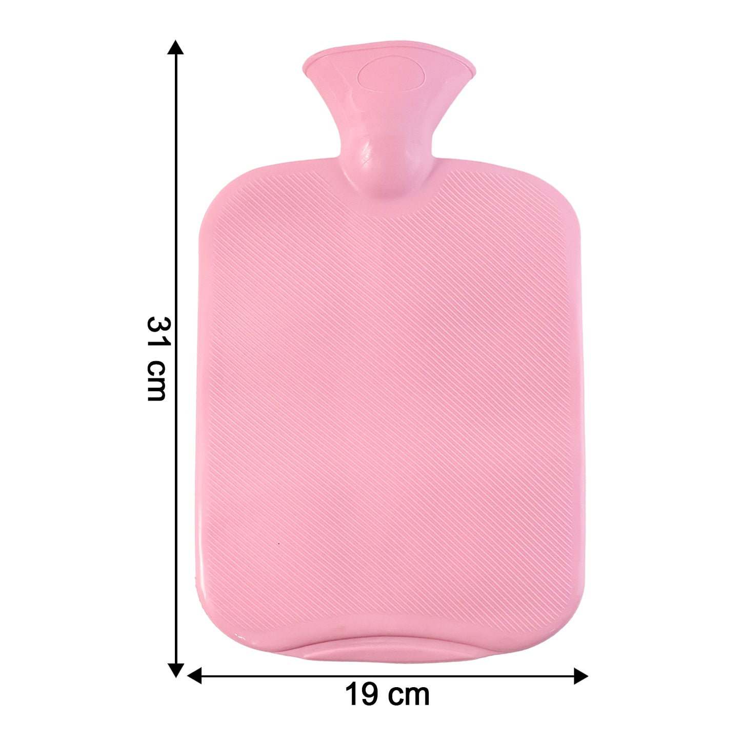 Wukusy premium rubber hot water bag, 31x19 cm, used for soothing warmth and pain relief in health and beauty care.