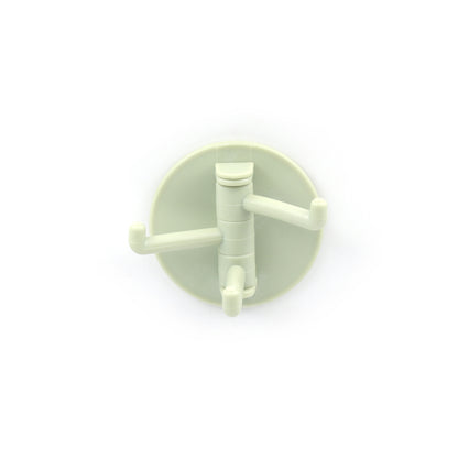 Wukusy 4142 sticky household hook with three rotatable hooks, suitable for bathroom, kitchen, and office use.
