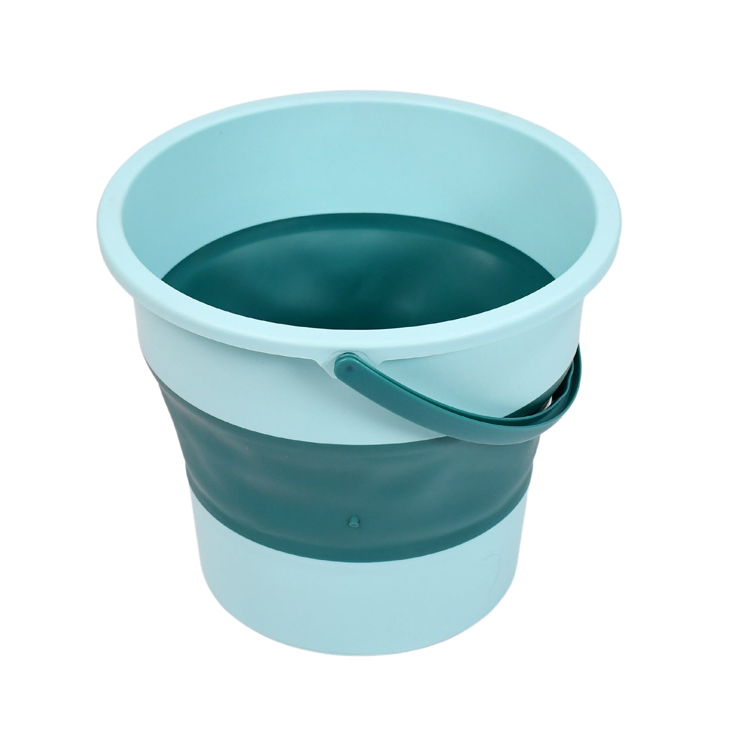 Wukusy 4009 foldable water bucket with handle, high capacity, space-saving design for laundry and bathroom storage, portable and durable