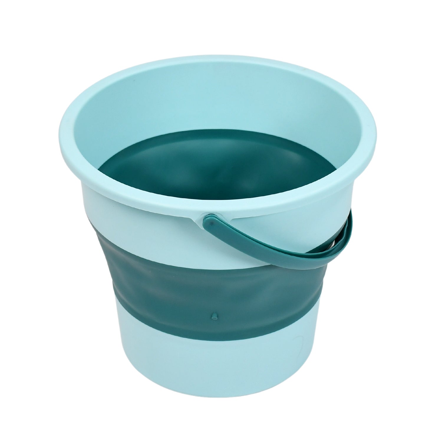 Wukusy 4009 foldable water bucket with handle, high capacity, space-saving design for laundry and bathroom storage, portable and durable
