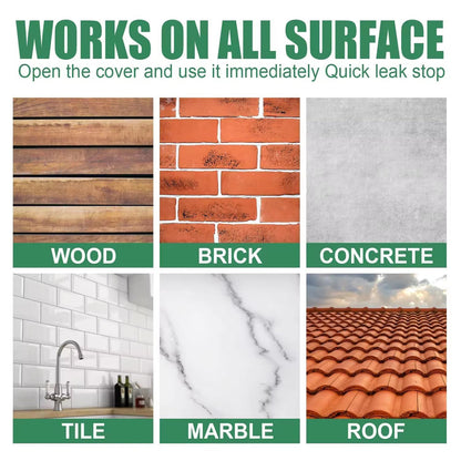 Black waterproof adhesive paste in a 300g set by Wukusy, suitable for home improvement and sealing applications.