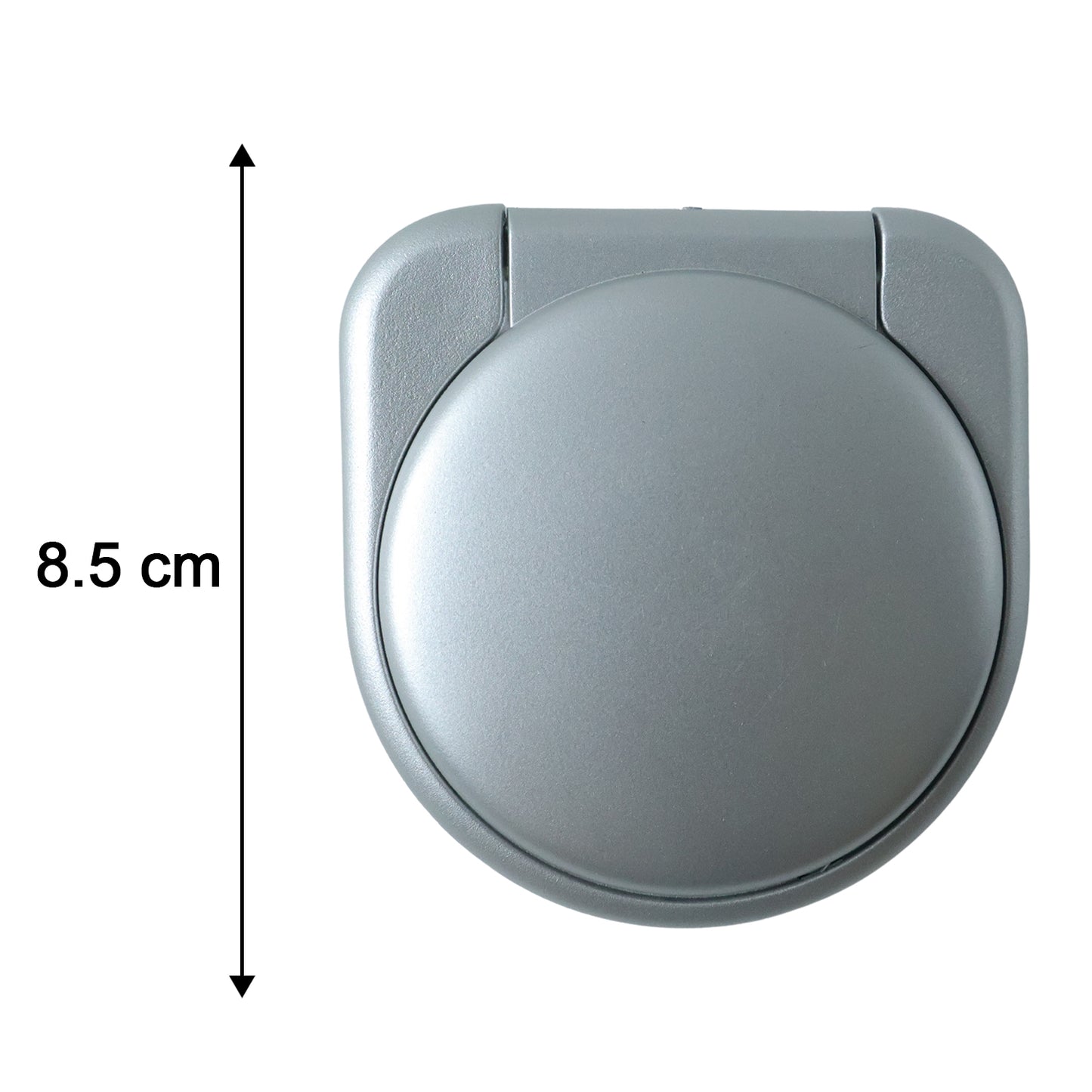 Wukusy compact foldable travel alarm clock with digital display, black casing, and foldable design for easy portability.