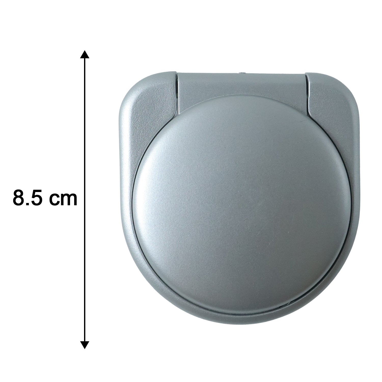 Wukusy compact foldable travel alarm clock with digital display, black casing, and foldable design for easy portability.
