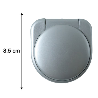 Wukusy compact foldable travel alarm clock with digital display, black casing, and foldable design for easy portability.