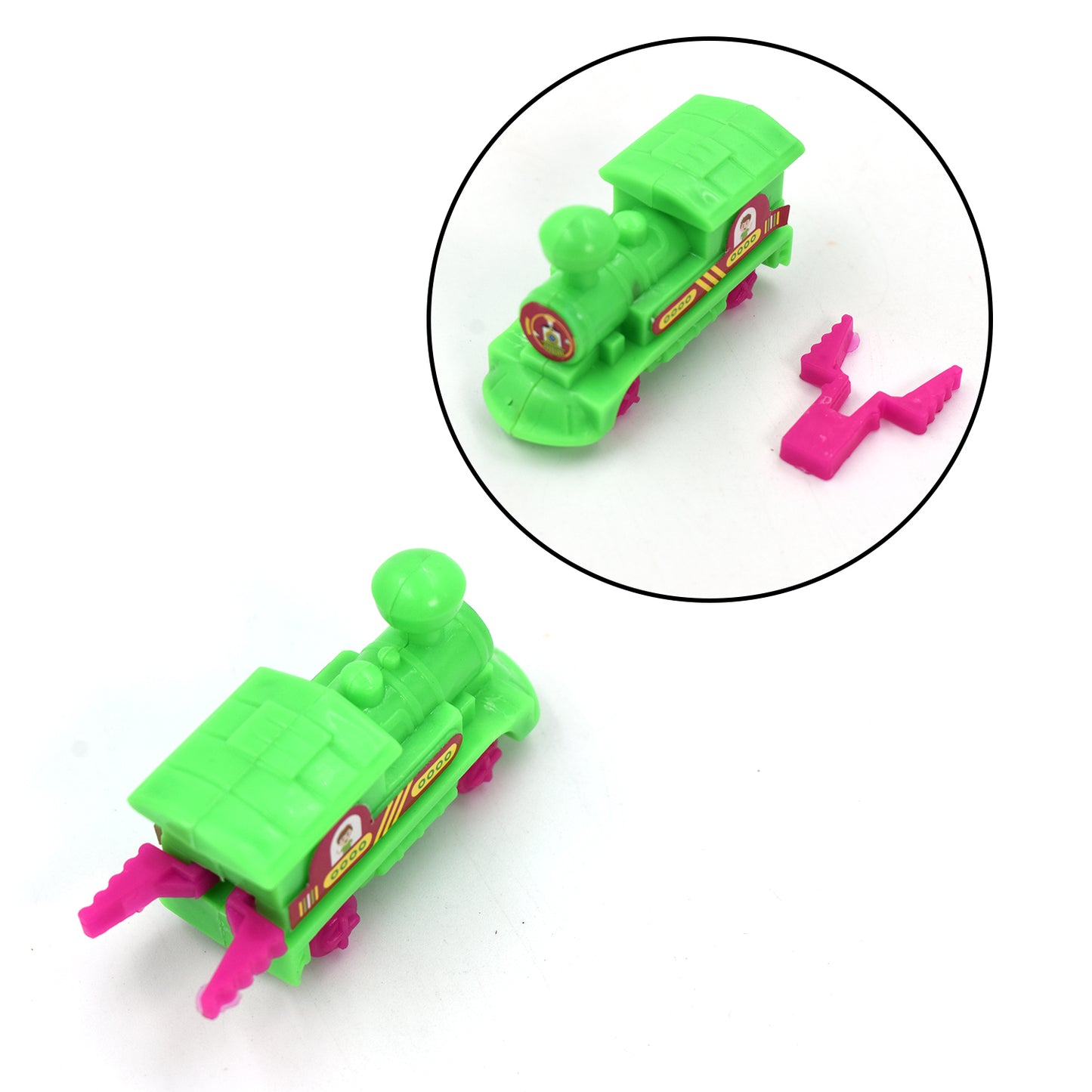 Wukusy 30-piece pull-along back train friction power toy set for babies, featuring push and go crawling toy vehicles.