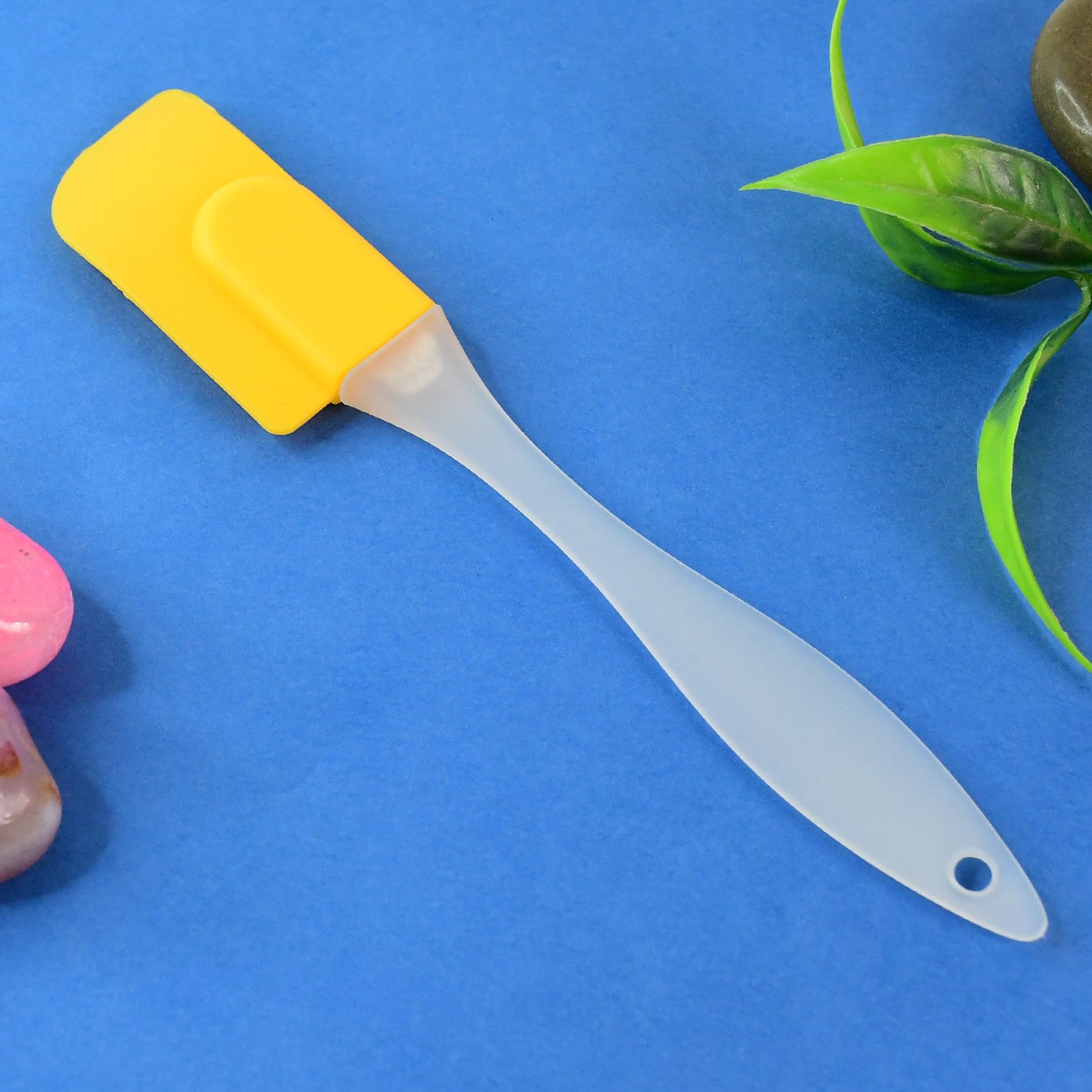 Wukusy silicone cooking spatula for baking, 19 cm, flexible and heat-resistant silicone spatula for kitchen use