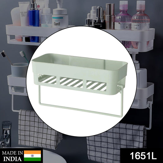 Wukusy 1651L multipurpose kitchen and bathroom wall shelf with storage rack for organizing toiletries and kitchen essentials