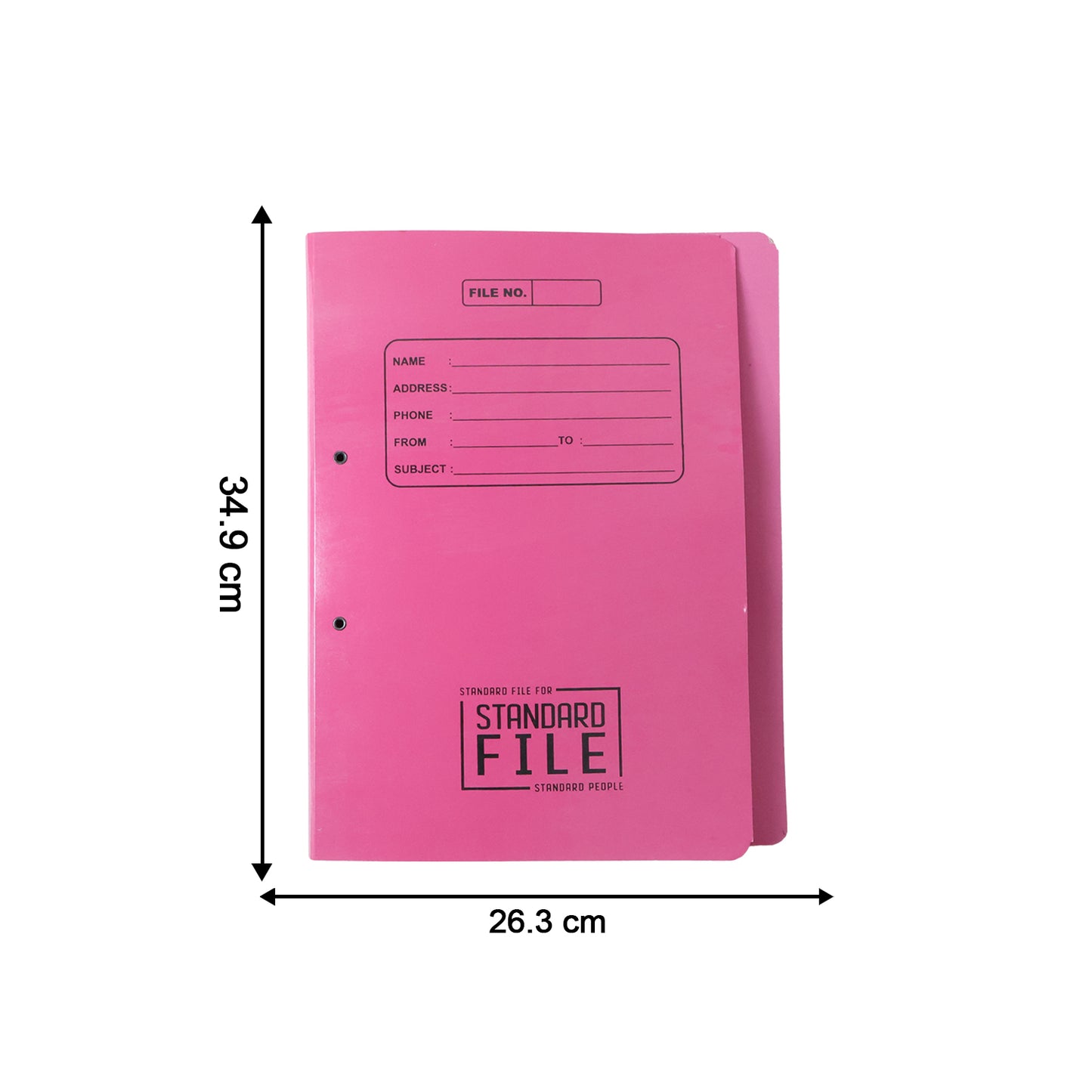 Wukusy premium spring file folder with metal clip, 35x25 cm office document holder for organizing papers and files.