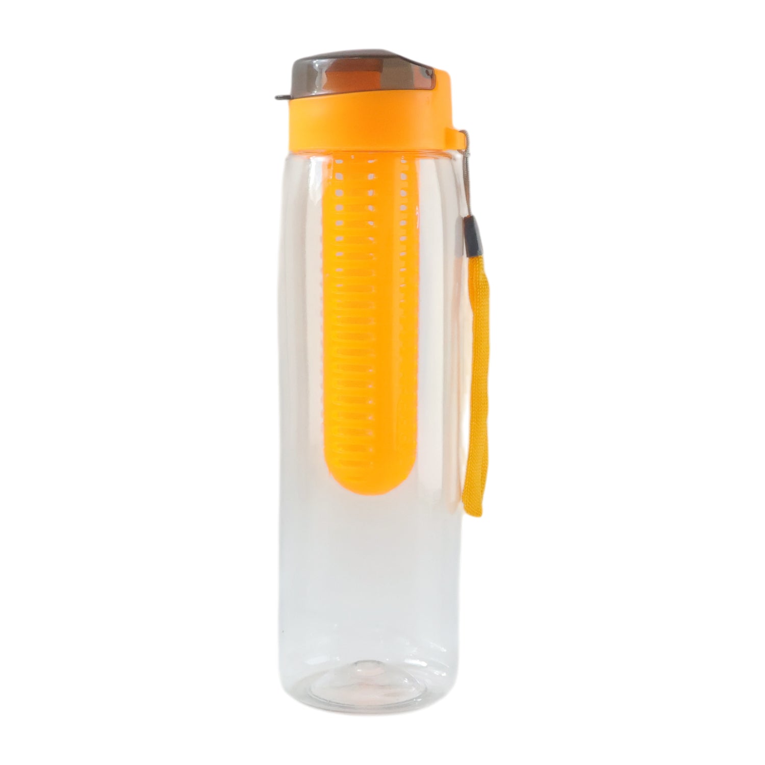 Wukusy premium 1200ml fruit infuser water bottle with clear body and black lid, ideal for fresh fruit infusion.