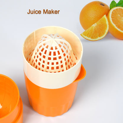 Wukusy 2815 manual handheld citrus juicer for oranges and lemons, compact fruit press and extractor for home kitchen use