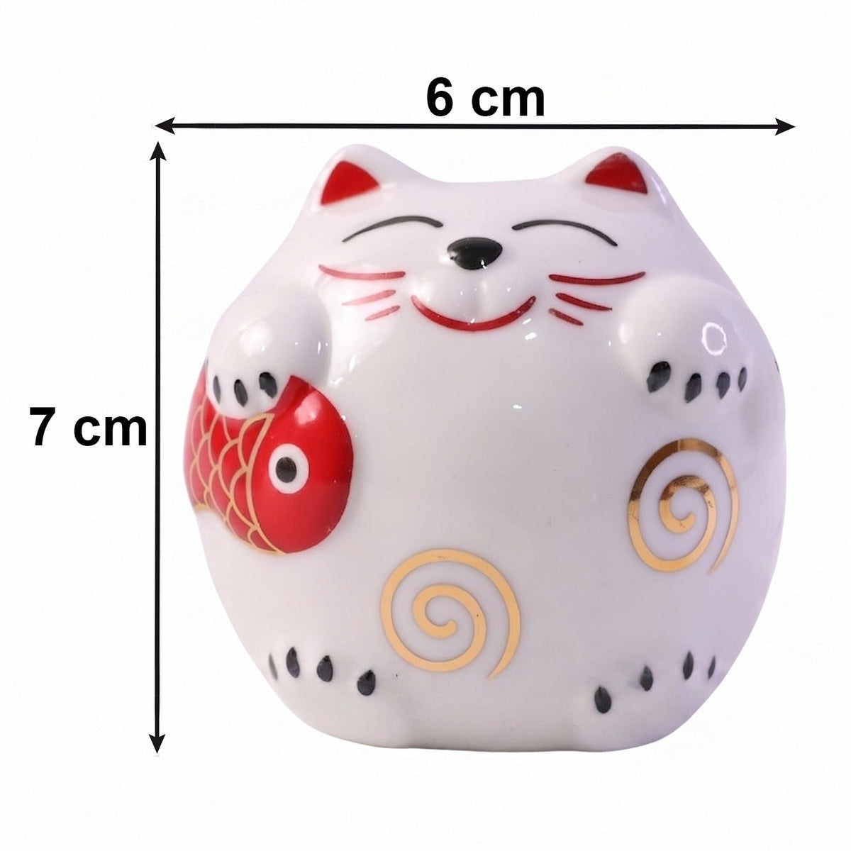 Ceramic Cat Piggy Bank  Cute Coin Saving Box For Kids And Adults