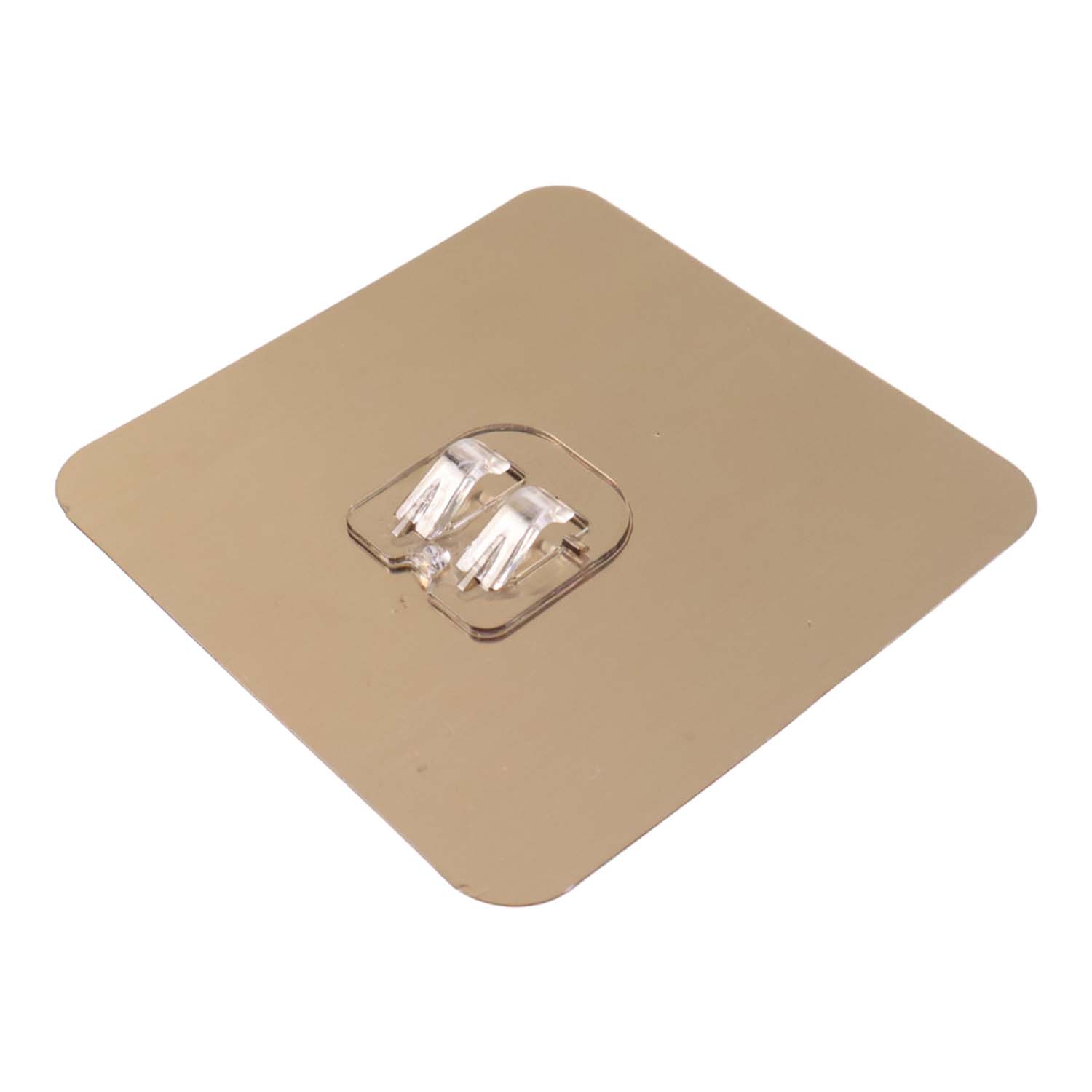Heavy-duty plastic wall hook by Wukusy, self-adhesive, 8x8 cm, ideal for home and kitchen organization.