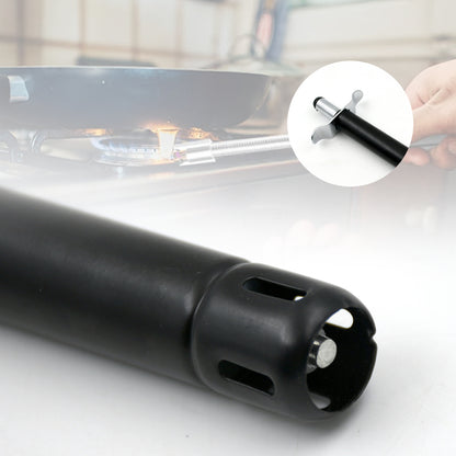 Wukusy stainless steel gas lighter for kitchen stove, long-lasting and unbreakable, with a sleek design for gas stove ignition.