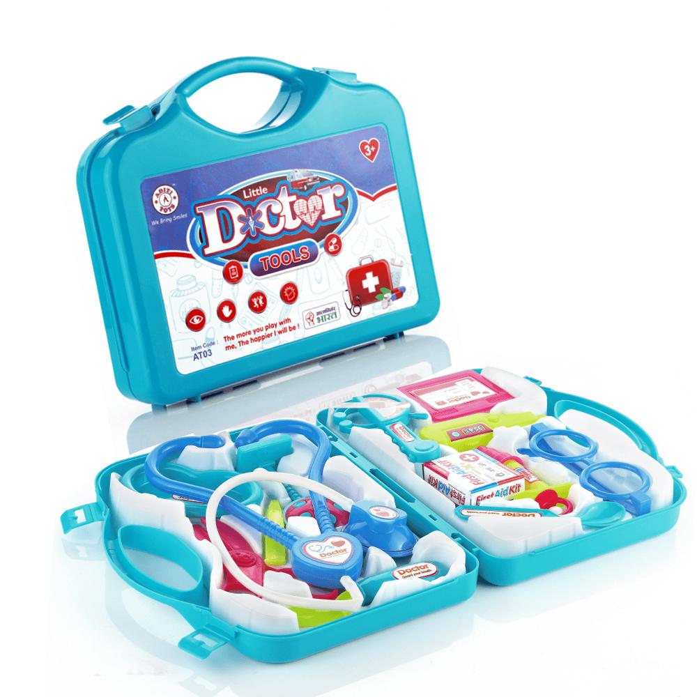 Colorful Wukusy 1903 Kids Doctor Set toy kit with medical tools for boys and girls, perfect for imaginative play.