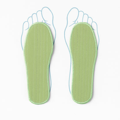 Pair of Wukusy premium comfort shoe insoles with supportive design for size 40, featuring a mix of patterns and cushioning.