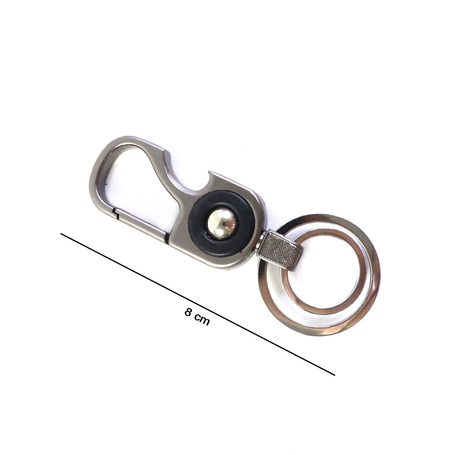 Wukusy premium heavy-duty metal key holder clip with keychain, durable and secure for organizing keys.