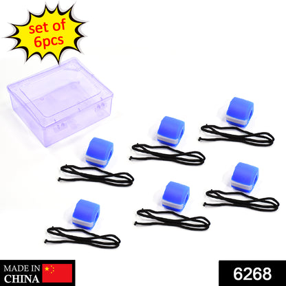 Set of 6 Wukusy jawline exerciser tools for men and women, designed to reduce double chin and enhance facial contour.