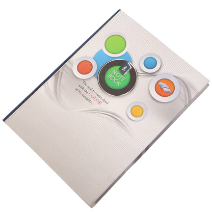 Wukusy hardbound ruled notebook with 100 pages, 240x180mm, open showing lined paper for writing and note-taking.
