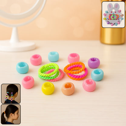Set of 12 Wukusy hair clips and hairbands for girls, featuring colorful and stylish hair accessory collection.
