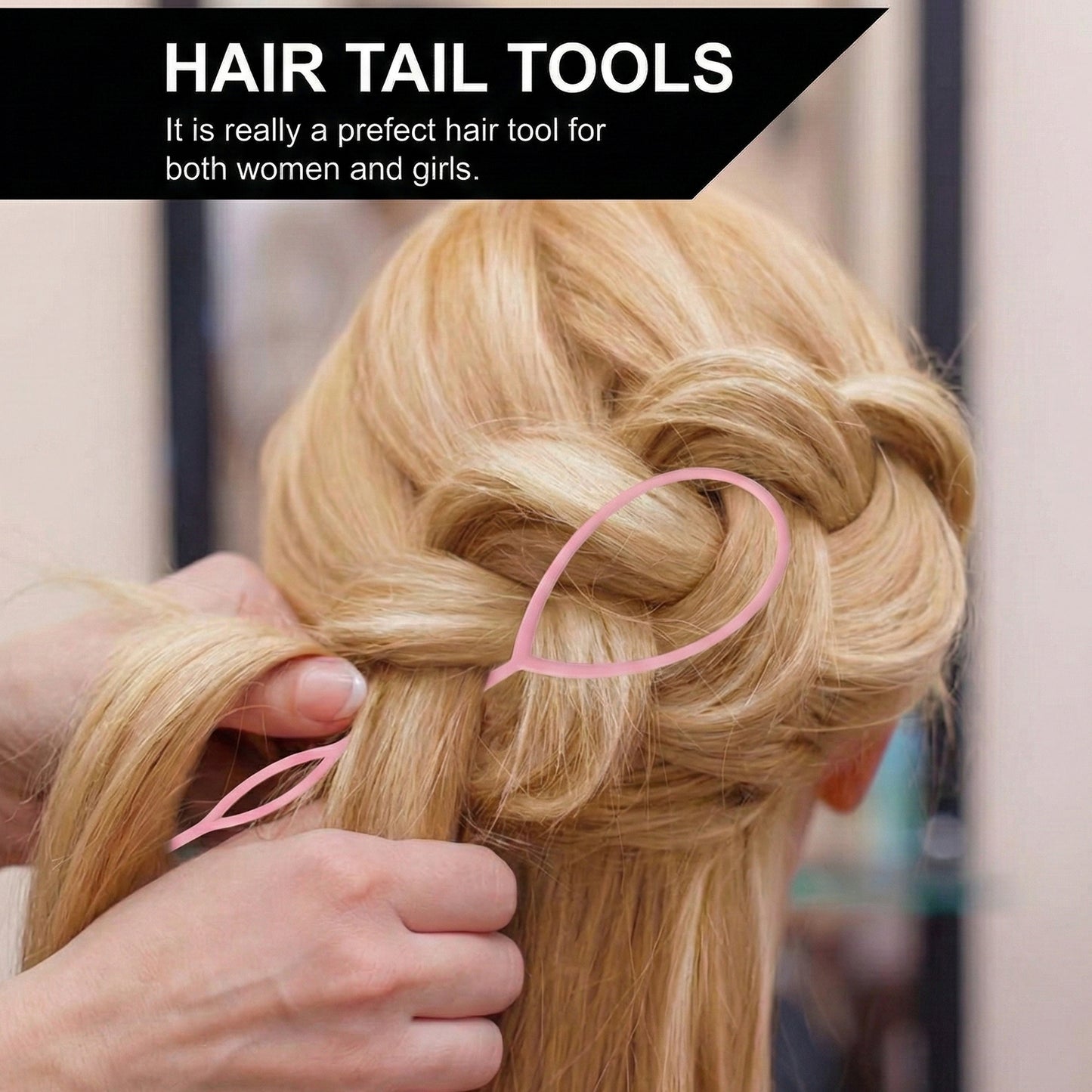 Wukusy multi-purpose hair styling braiding tool set with various tools for creating intricate braids and hairstyles.