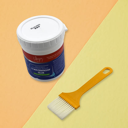 Wukusy 7935 transparent waterproof glue with brush, 250g, for outdoor bathroom wall tiles, roof sealant, leak protection, waterproof gel