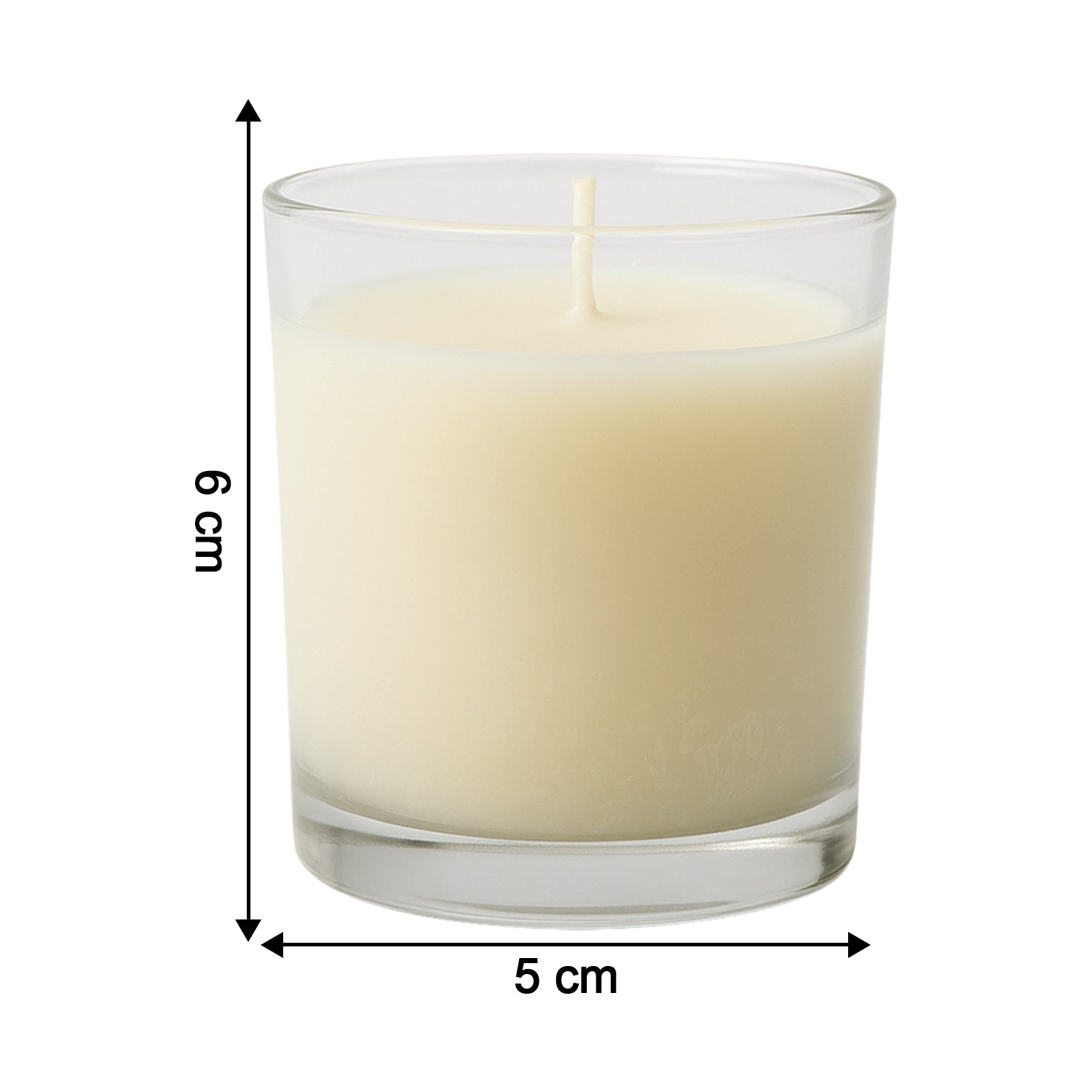 Wukusy Inlief scented votive jar candle in a 50g glass container, ideal for home decor and ambient lighting.