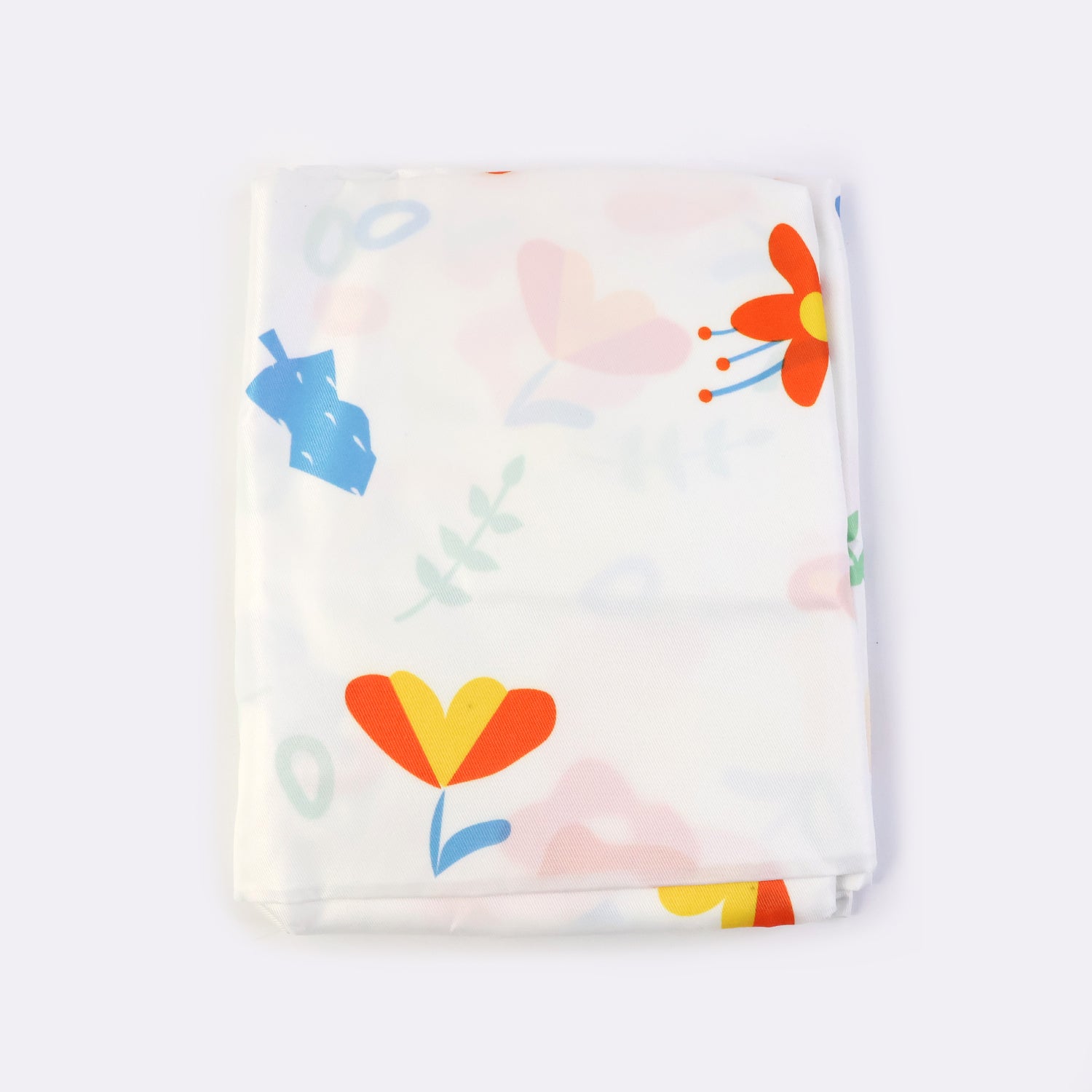Flower-printed fan cover by Wukusy, 130x26 cm, featuring vibrant floral design, made for protecting and decorating fans.