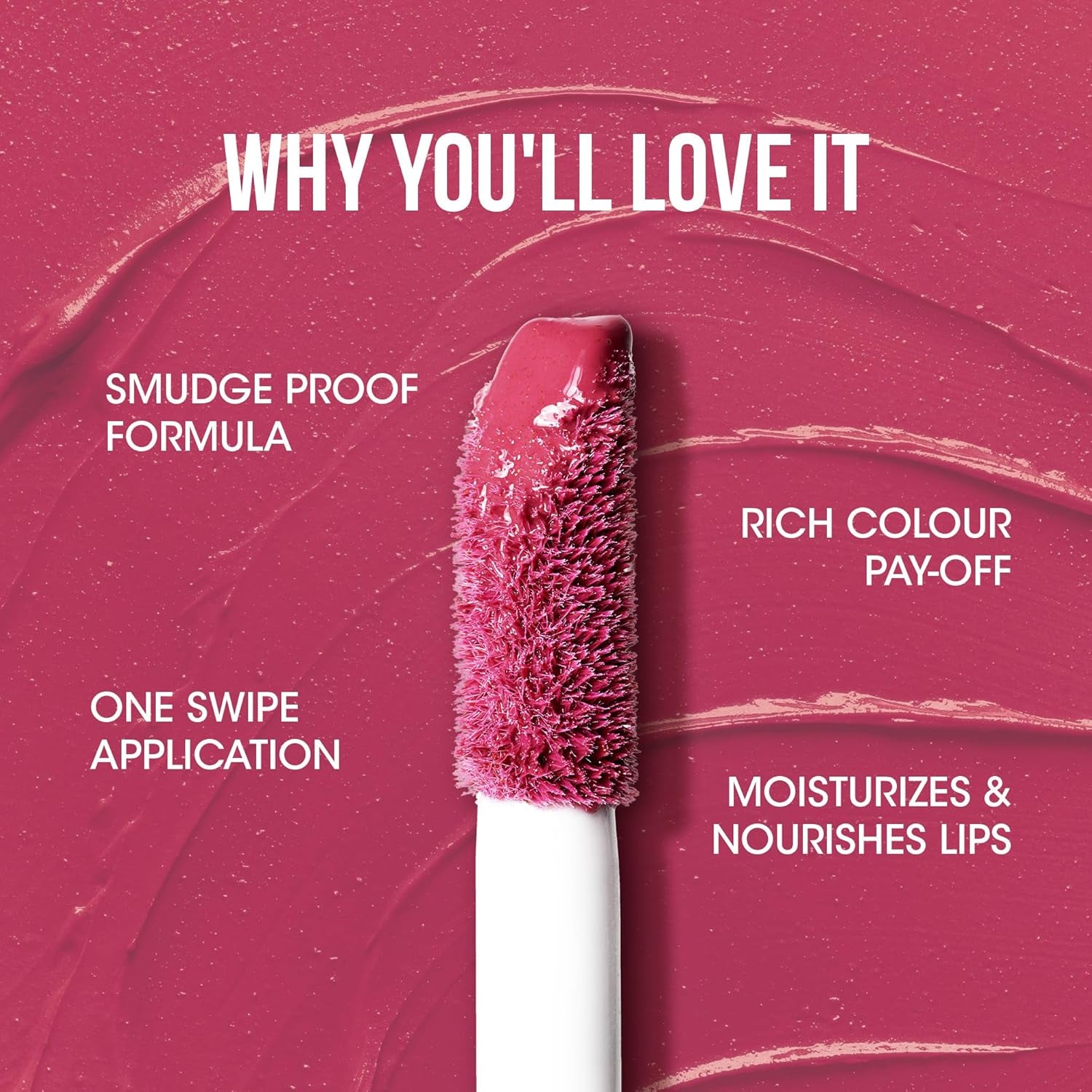 Wukusy Og Beauty Berry Blossom Moisture Lock Liquid Lipstick in 4.5ml tube, featuring a berry-toned applicator and sleek packaging