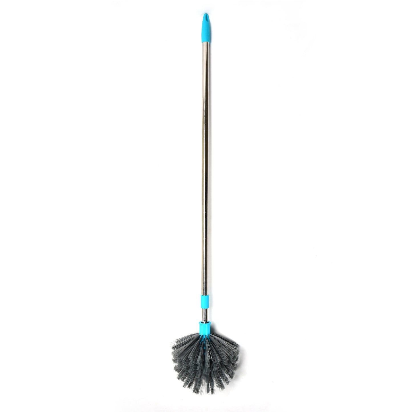 Wukusy 4021 cobweb brush with stainless steel extendable handle for ceiling, light, and fan dusting, ideal for home and kitchen cleaning