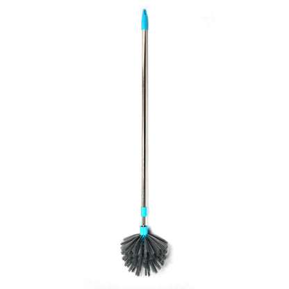 Wukusy 4021 cobweb brush with stainless steel extendable handle for ceiling, light, and fan dusting, ideal for home and kitchen cleaning