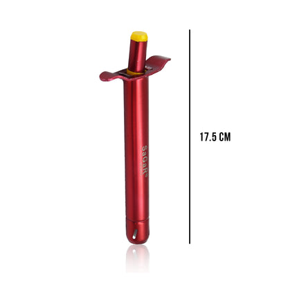Wukusy 2828 stainless steel gas lighter, a sleek kitchen tool with a compact design and push-button ignition.