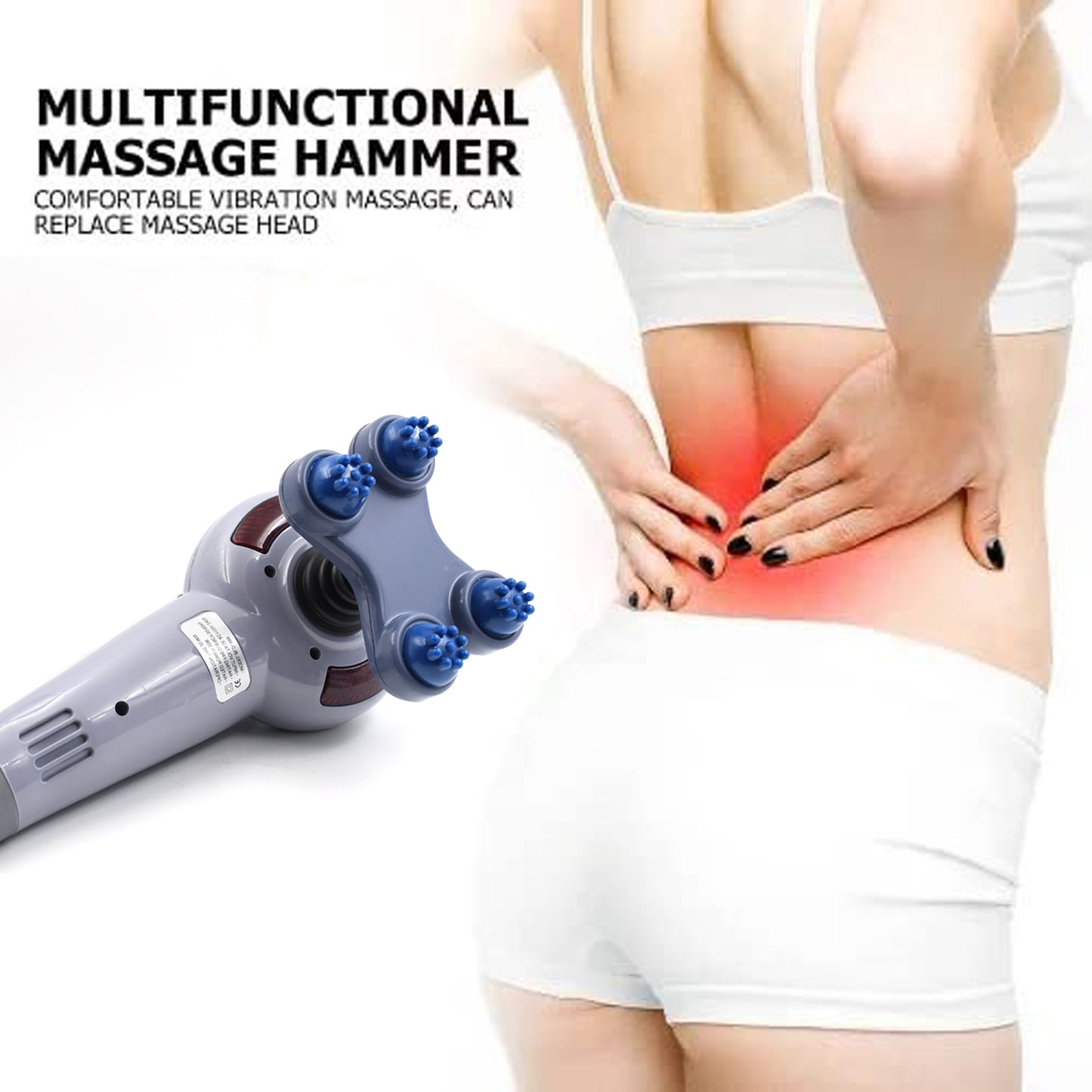 Wukusy 8-in-1 electric full body massager set with multiple massage heads for relaxing health care treatment.