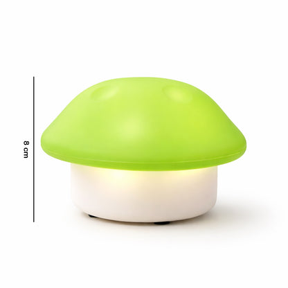Cute mushroom-shaped LED night lamp by Wukusy, displaying a soft glow and charming mushroom design for cozy lighting.