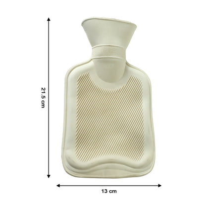 Reusable Wukusy hot water bag for pain relief, warm compress therapy, shown with a soft fabric cover and filling spout.