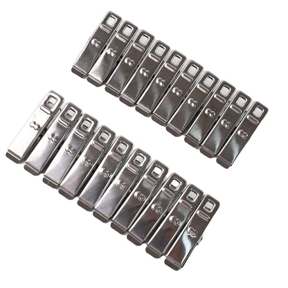 Set of 20 stainless steel cloth drying pins or clips by Wukusy, ideal for hanging laundry and cloth drying.