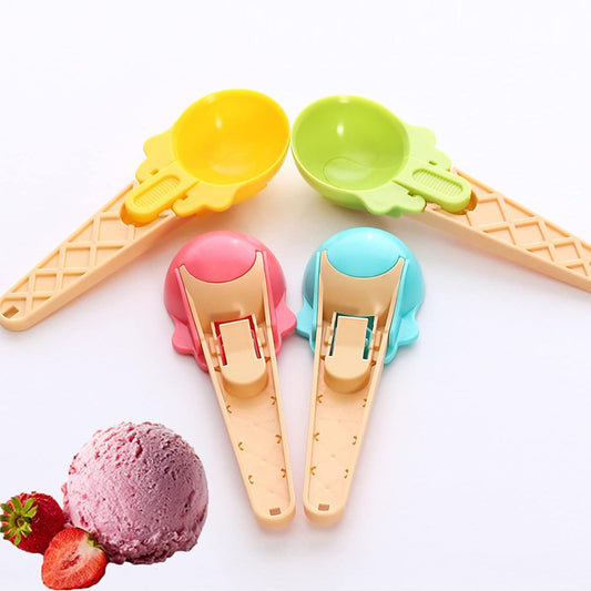 Wukusy 5509 ice cream spoons set with watermelon scoops, trigger dipper, plastic, perfect for summer party food serving and dessert scooping