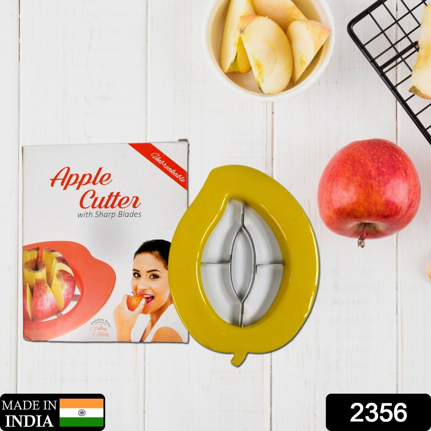 Wukusy 2356 mango cutter slicer with sharp blades and non-slip handle, perfect for home fruit preparation.