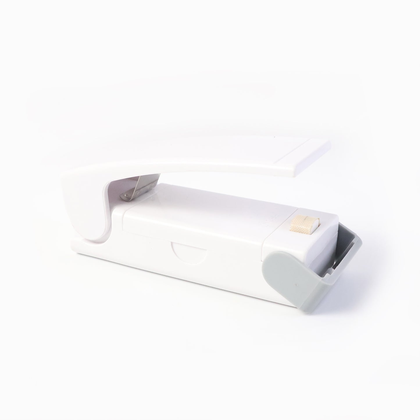 Wukusy portable mini heat sealer machine sealing plastic bags, compact home and kitchen tool for airtight storage.