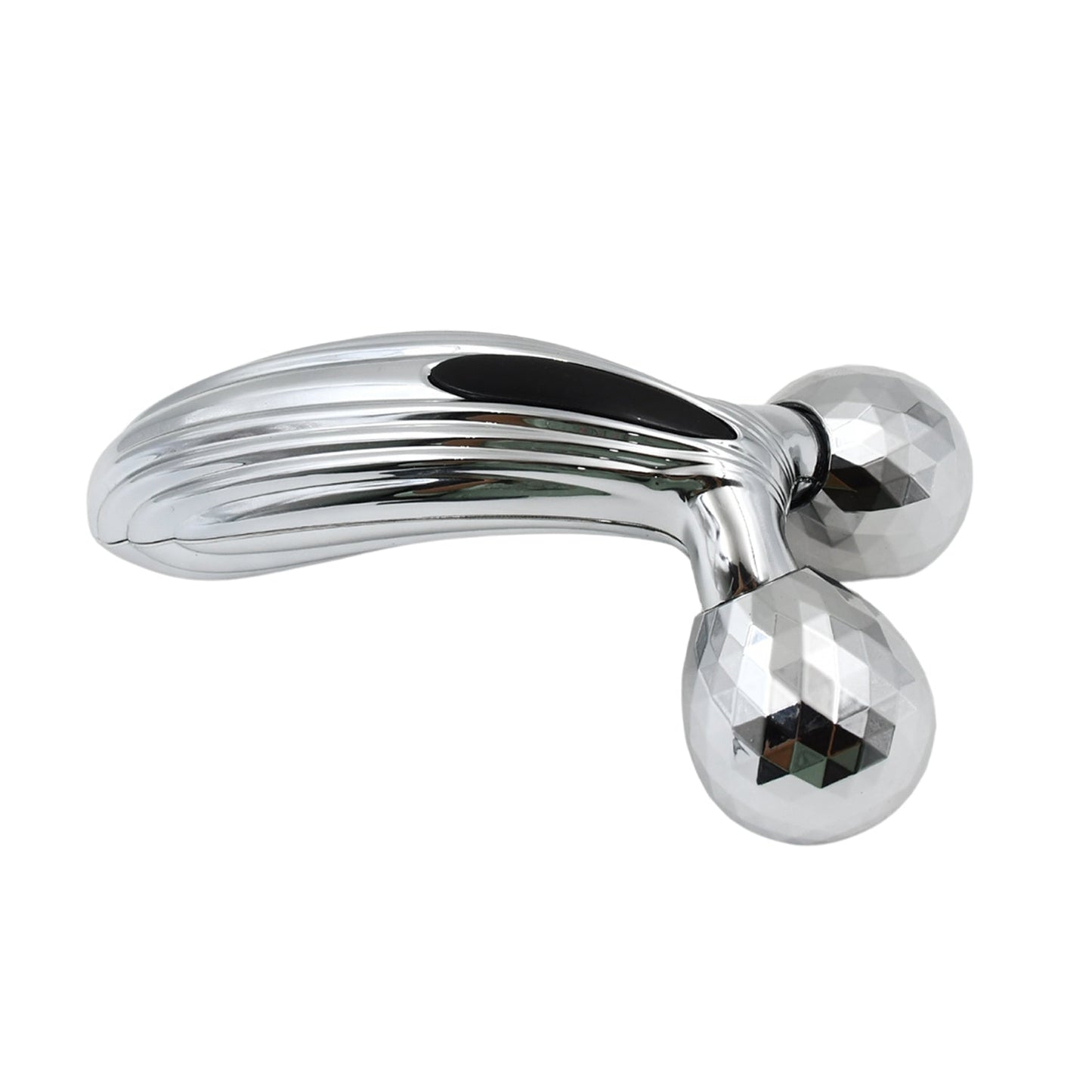 Wukusy 3D manual face roller massager showing textured roller and handle for facial massage and skin tightening.
