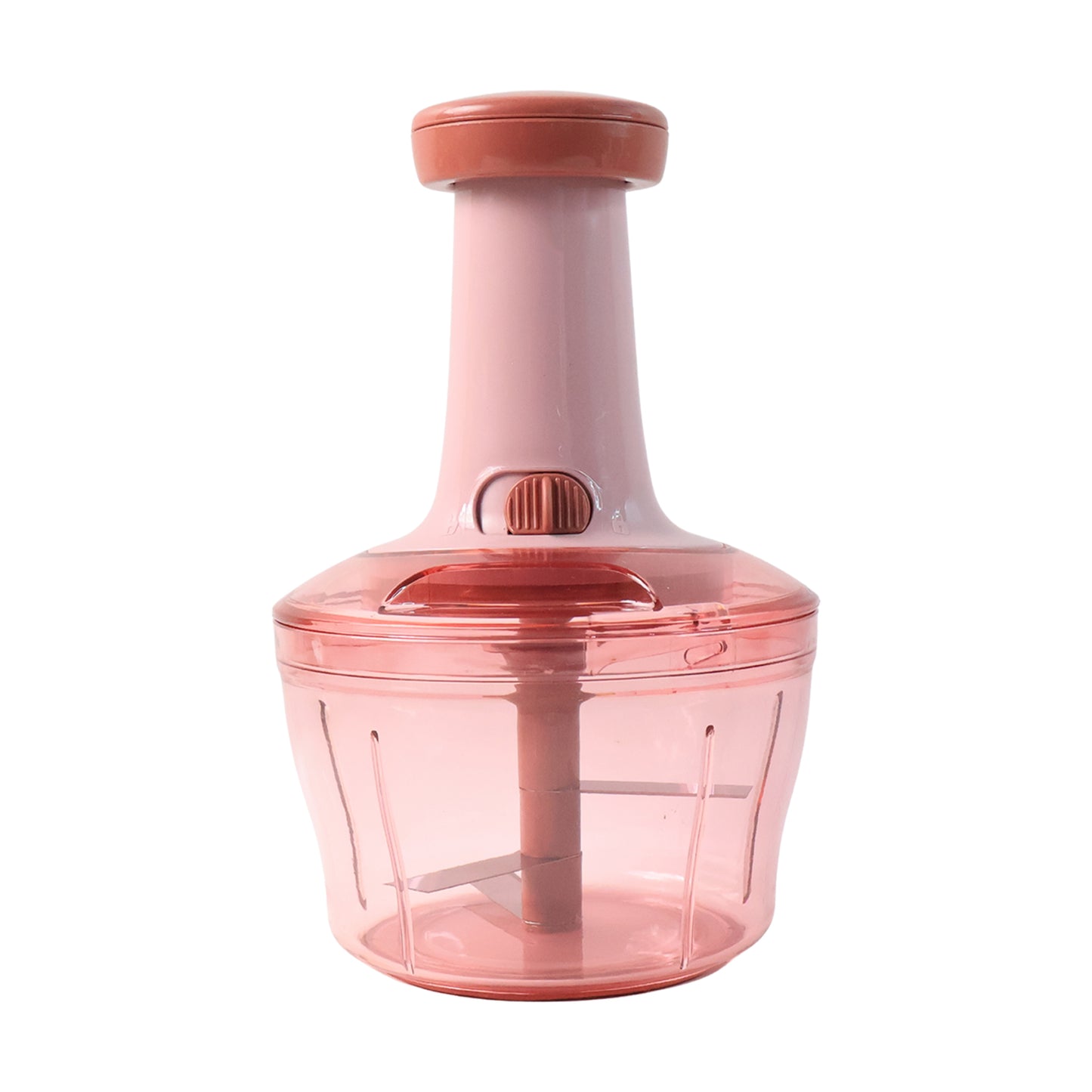 Wukusy Apex Smart Manual Vegetable and Fruit Chopper with 800ml capacity, showing stainless steel blades and compact design.