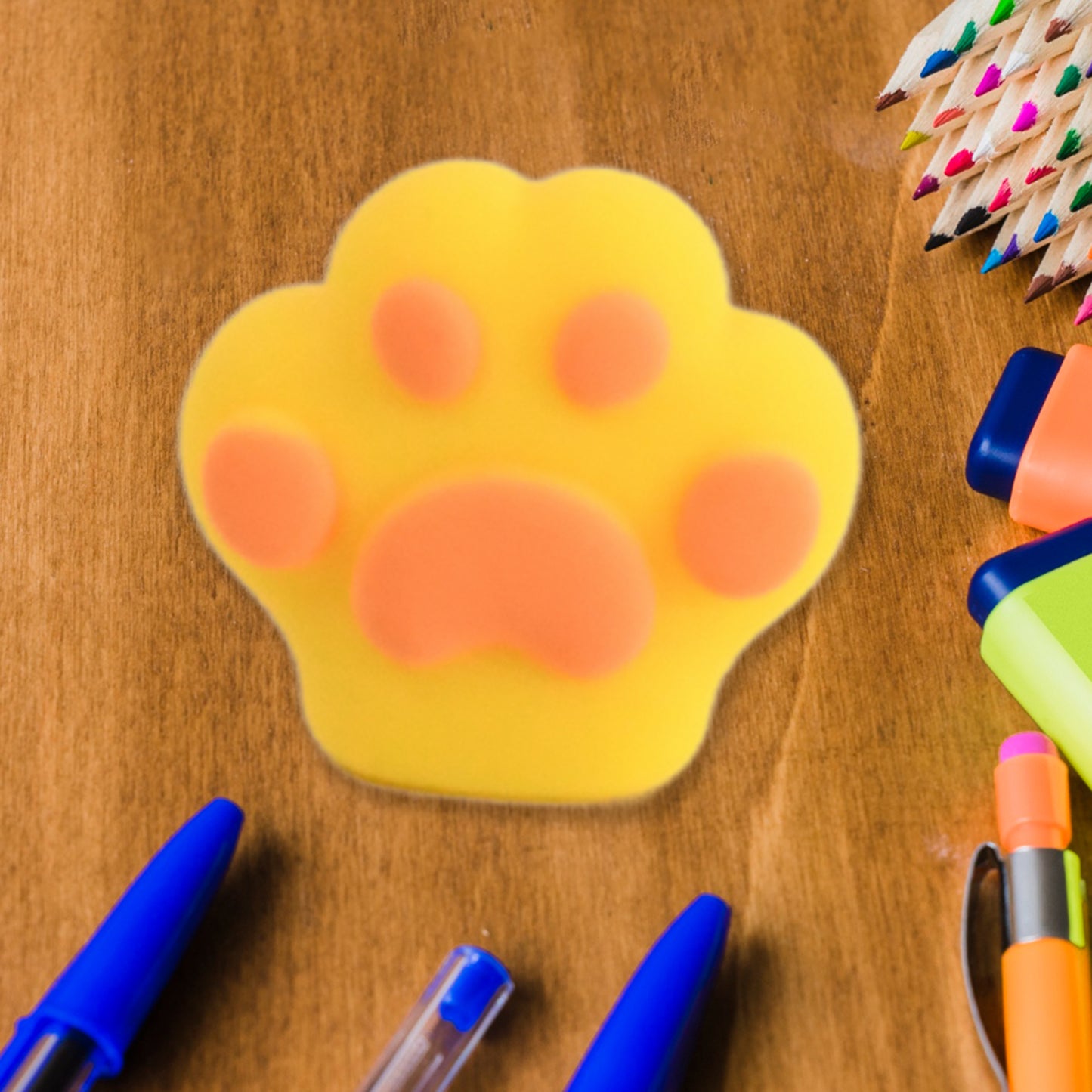 Wukusy 2-in-1 pencil sharpener with eraser for kids, office use, featuring colorful, fancy design for easy pencil sharpening.