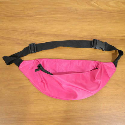 Lightweight Wukusy adjustable waist bag with zipper, travel fanny pack, perfect for hands-free convenience and secure storage.