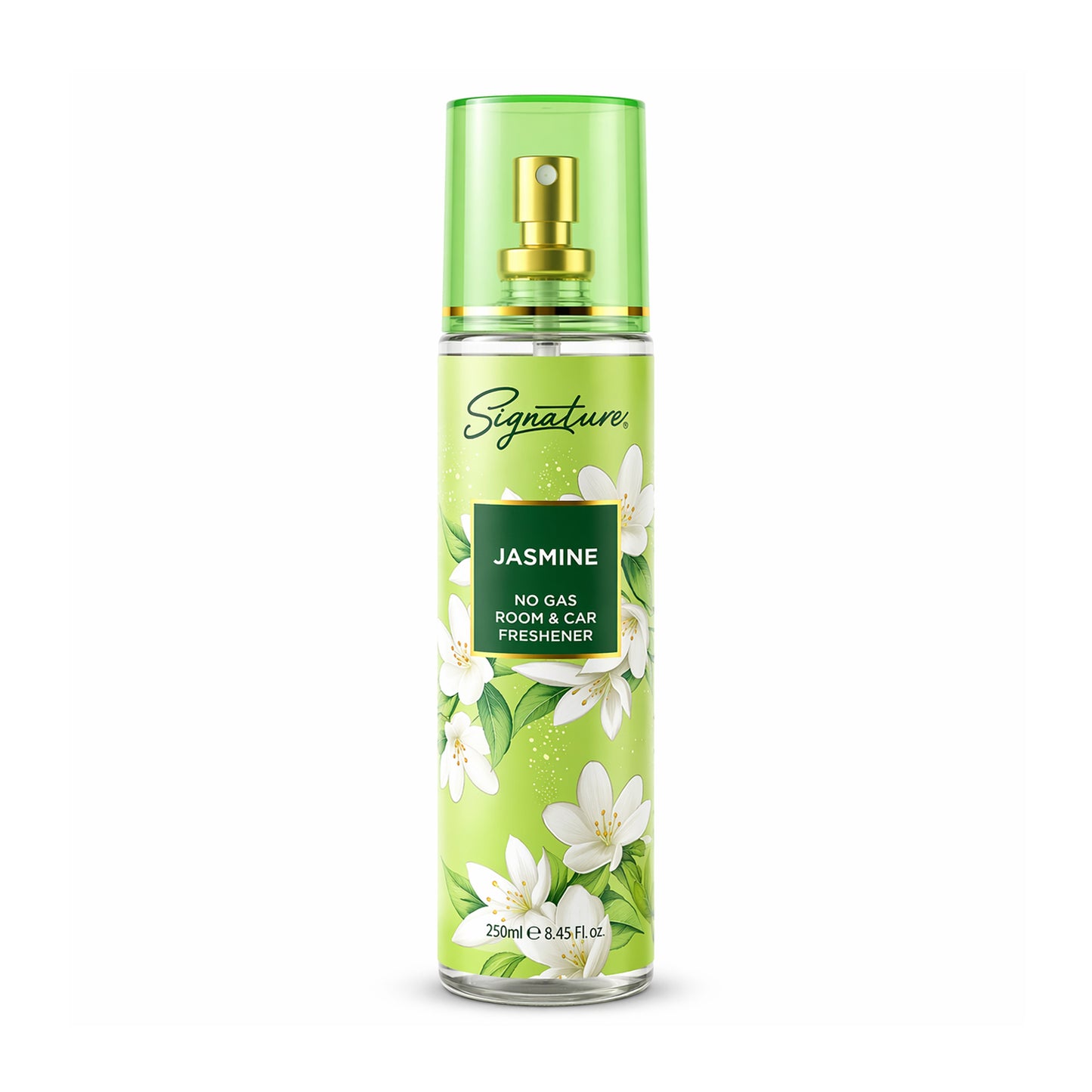 Wukusy Signature Jasmine Room Car Freshener Spray 250ml bottle with jasmine scent and spray nozzle for freshening car interiors