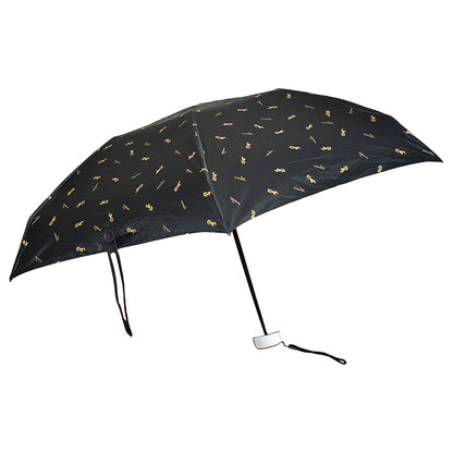Wukusy 3-fold umbrella with UV protection, rain and sun shield, foldable design, suitable for children, in zip case.