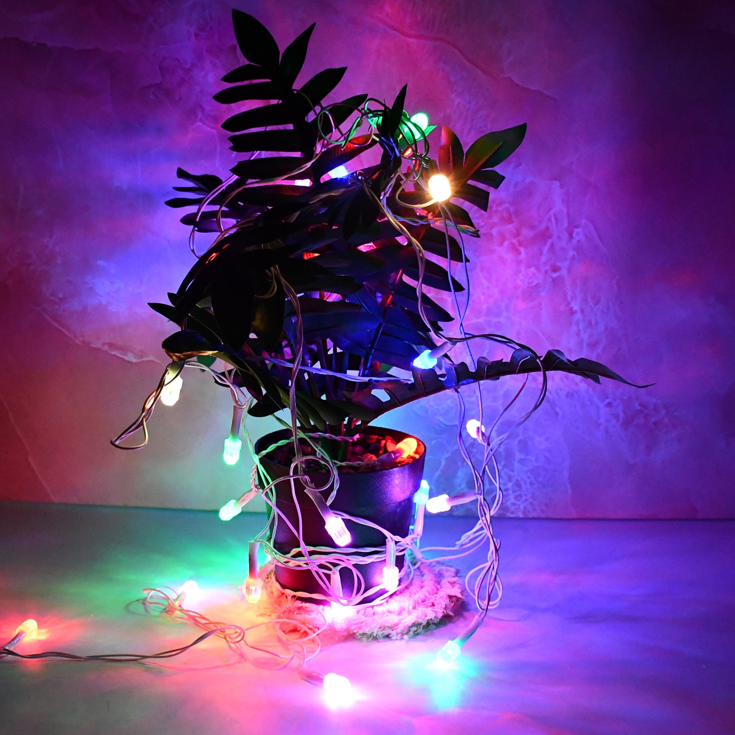 Colorful LED decorative string light by Wukusy, 8 meters long, featuring multi-color lights ideal for home or outdoor decor.