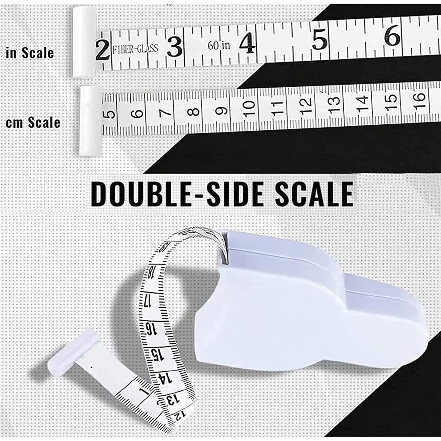 Wukusy 7435 fitness measuring tape measuring body length, breadth, and height with flexible, durable design for accurate measurements.