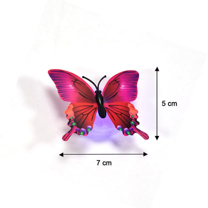 Wukusy 6497 Butterfly 3D night lamp with 3D illusion design, ideal for drawing room or lobby home decor, shown in the image.
