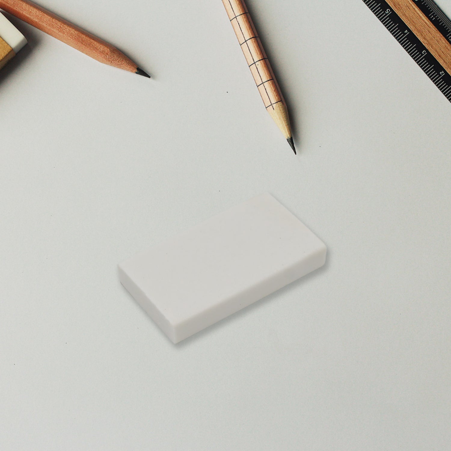 Wukusy Fancy Stylish Office Eraser with mixed design, single piece, colorful and decorative for school or office use.