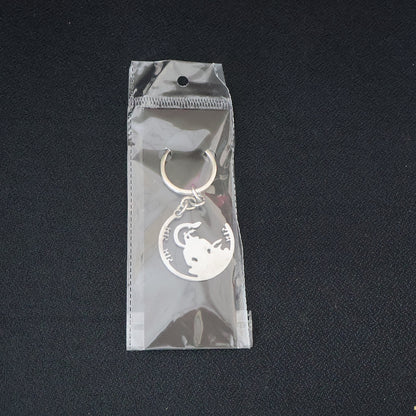 Devotional Jai Shri Ram metal keychain by Wukusy, featuring intricate design, ideal for home improvement accessories.