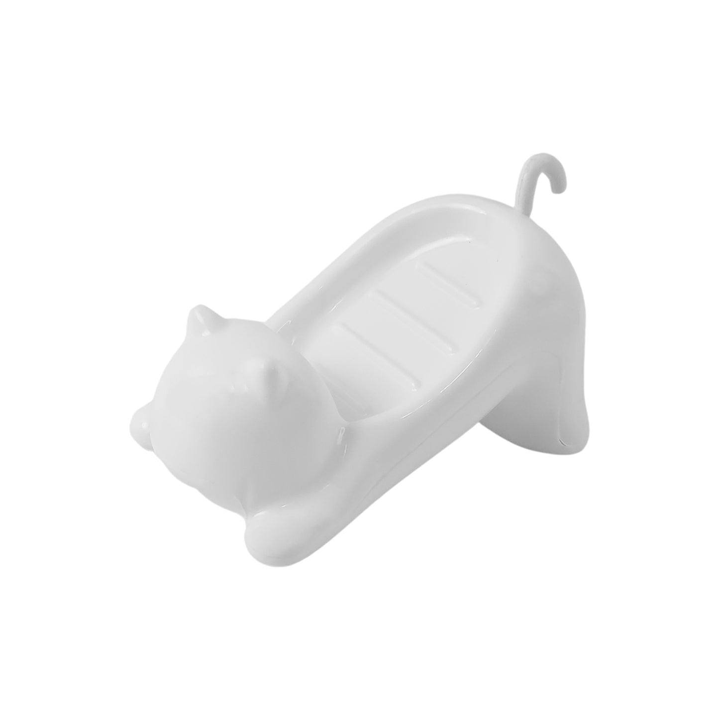 Wukusy cartoon animal shape soap dish holder for home, featuring a playful design and durable plastic construction.